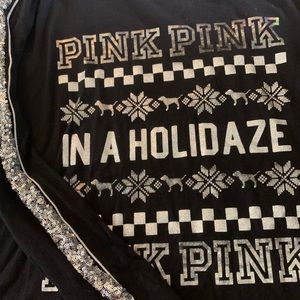 PINK Holiday bling sweatshirt